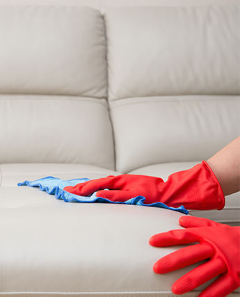 Person Cleaning Couch